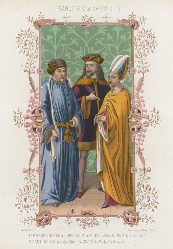 Nobile, borghesia e una nobildonna da French School