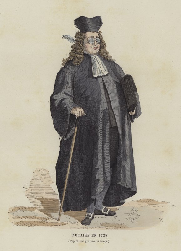 Notaio, 1725 da French School