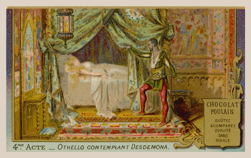 Otello contempla Desdemona da French School