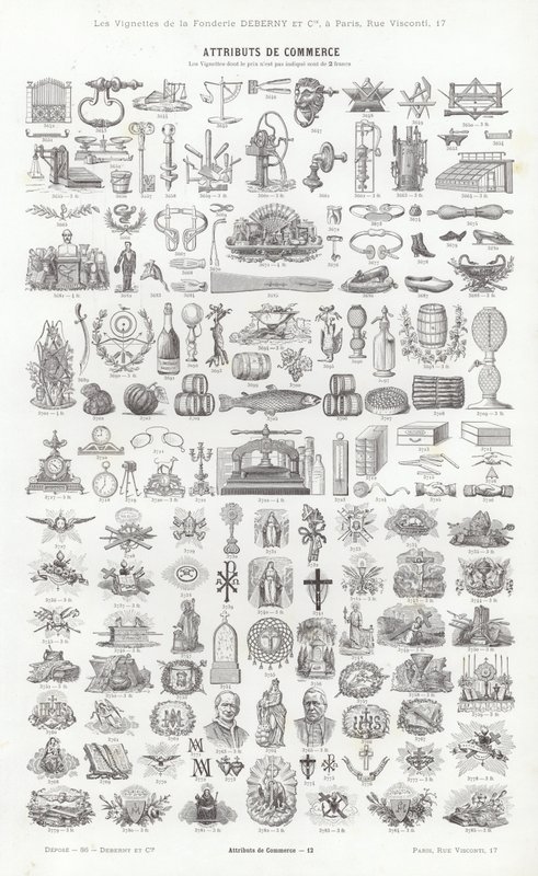 Pagina da Vignettes Typographiques da French School