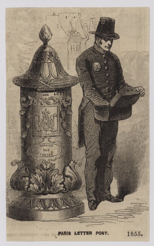 Lettera Postale di Parigi, 1855 da French School