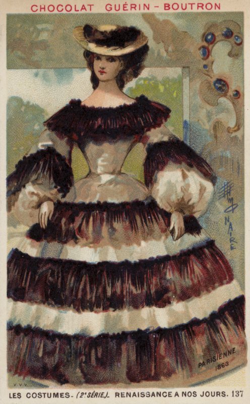 Moda parigina, 1863 da French School