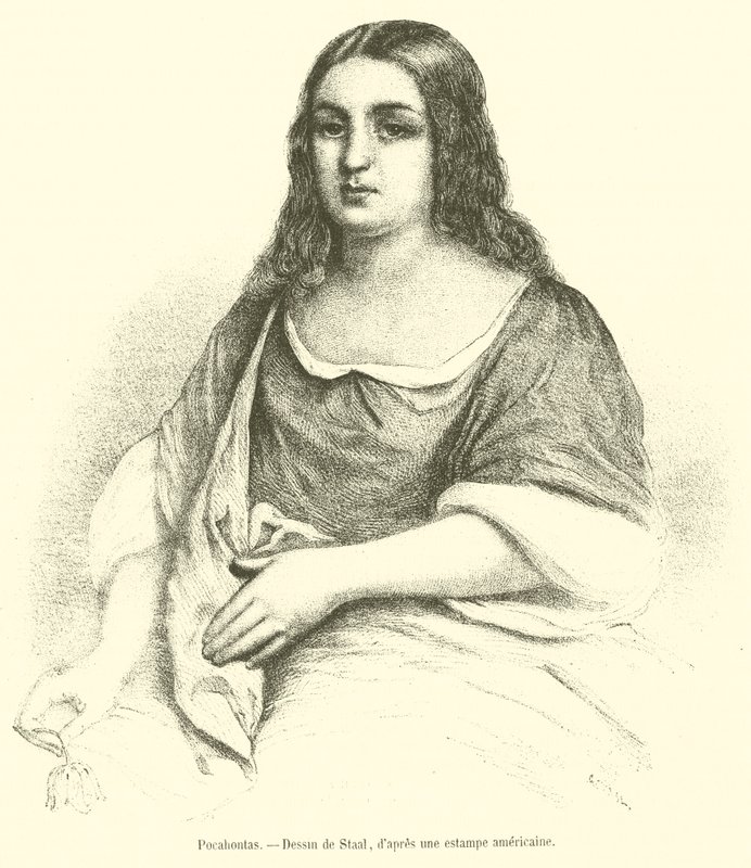 Pocahontas (incisione) da French School