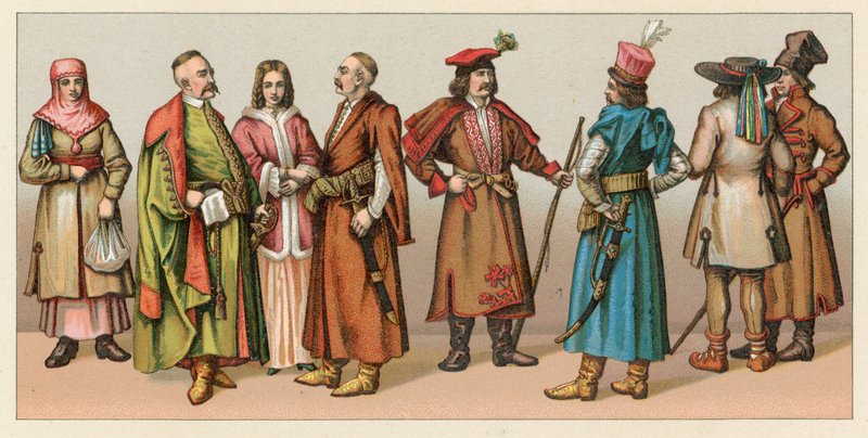 Costume della Polonia da French School