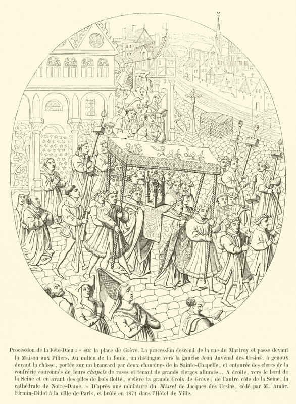 Processione del Corpus Domini da French School