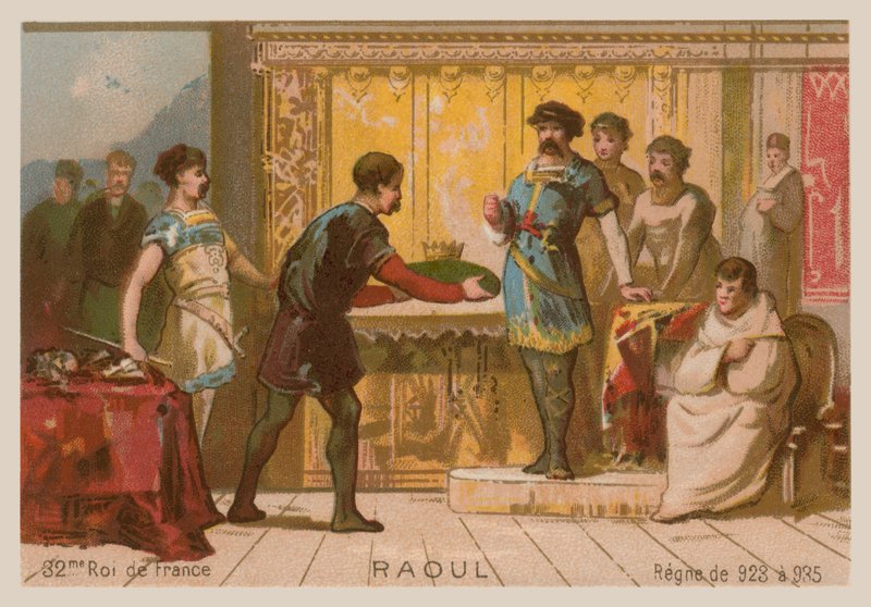 Raoul, Re di Francia (c 890-936) da French School