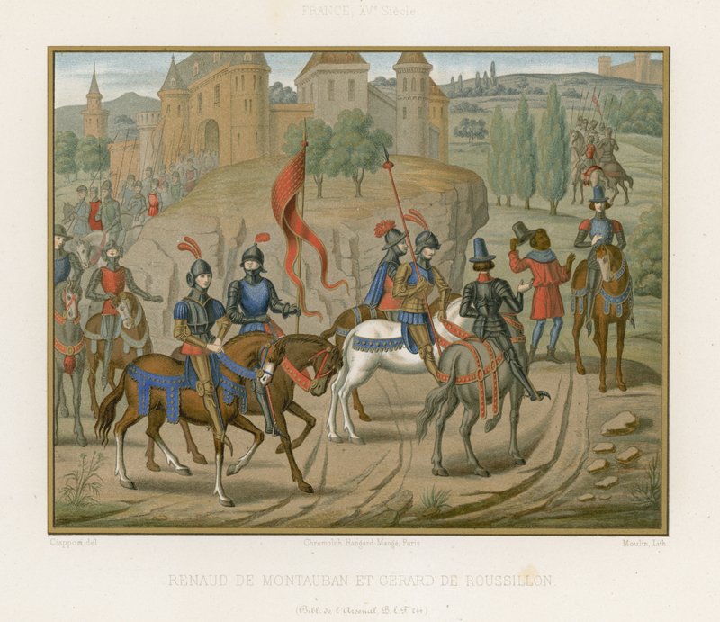 Renaud de Montauban e Girart de Roussillon da French School