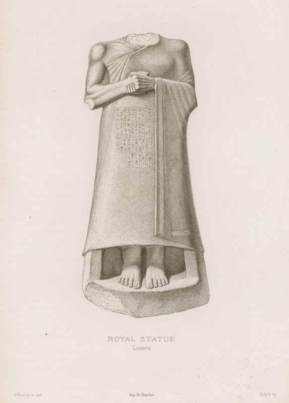 Statua reale, Louvre da French School