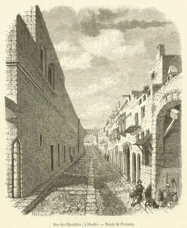 Rue des Chevaliers, a Rodi da French School