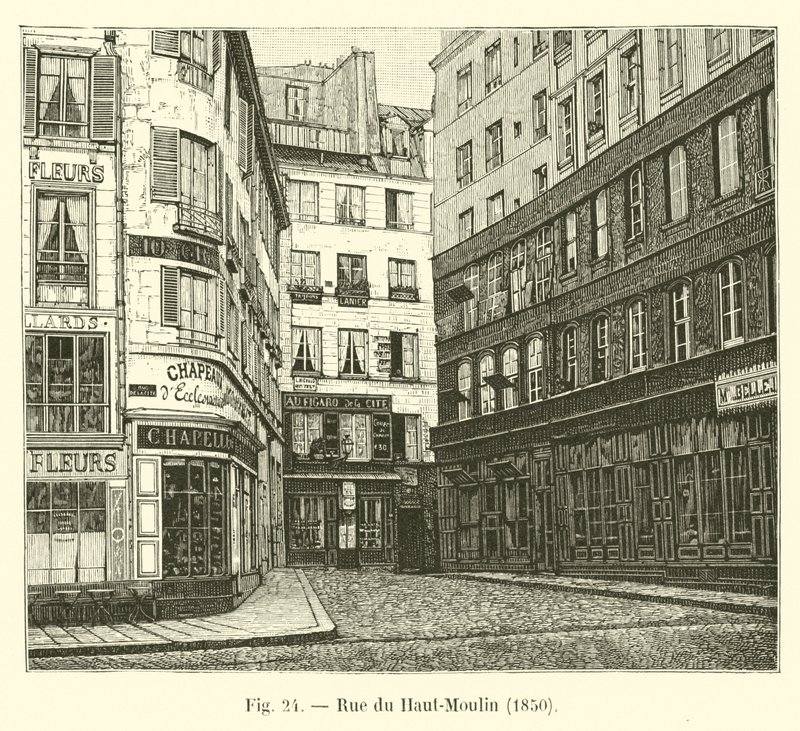Rue du Haut-Moulin, 1850 da French School