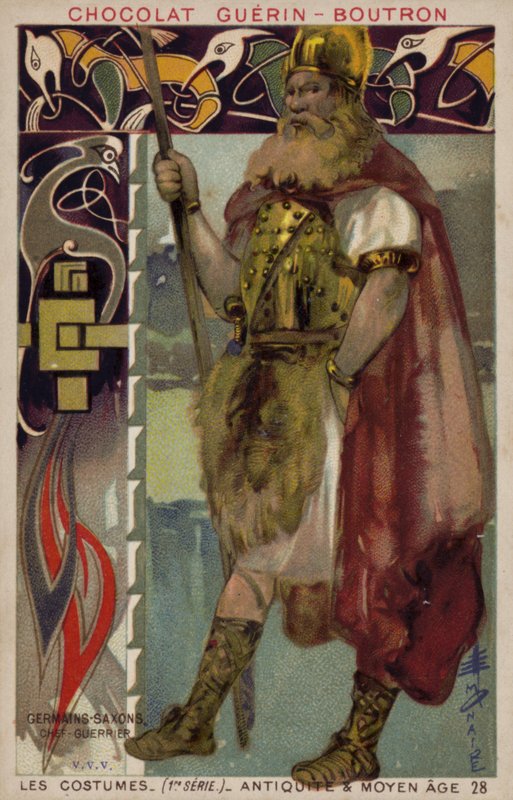 Capo guerriero sassone da French School