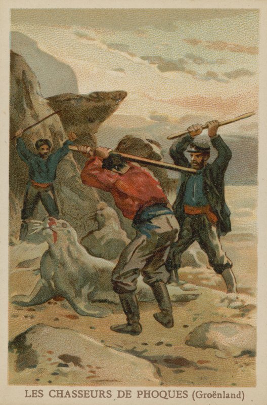 Cacciatori di foche (Groenlandia) da French School