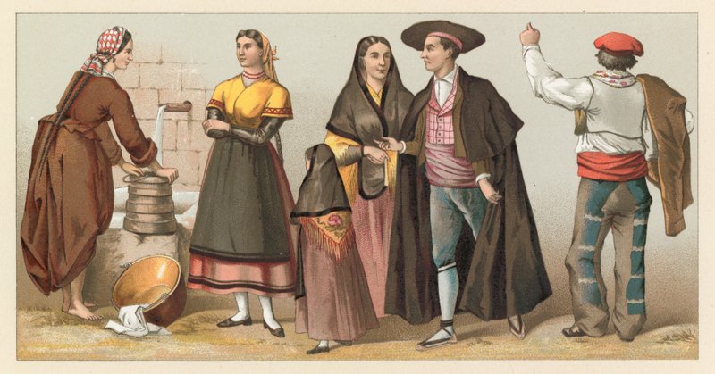 Costume spagnolo da French School