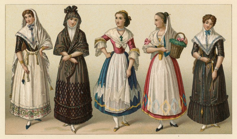 Costume spagnolo da French School