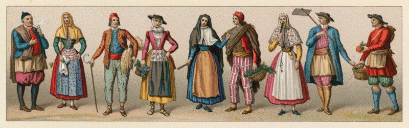 Costume spagnolo da French School