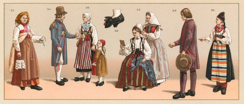 Costume svedese da French School
