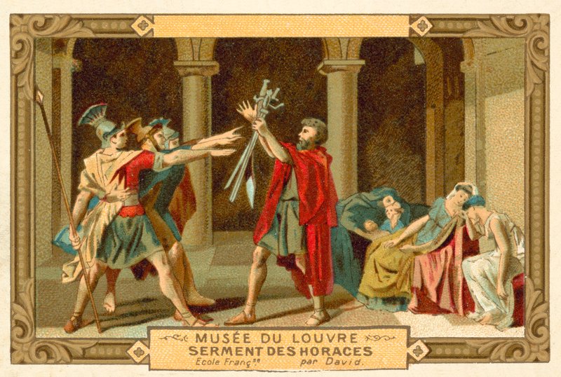 Il giuramento degli Orazi da French School