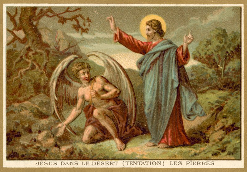 La tentazione di Cristo da French School