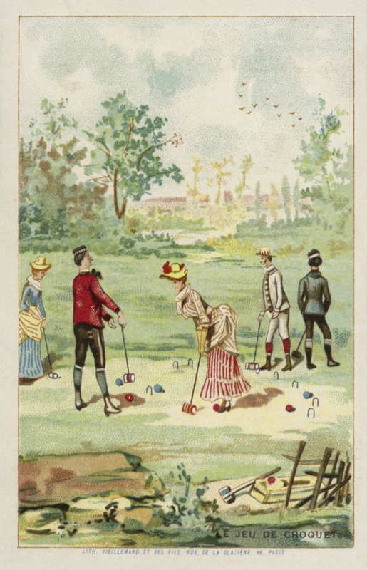 Il gioco del croquet da French School