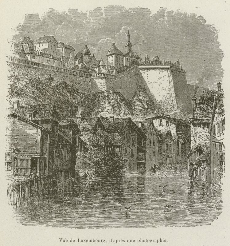 Veduta di Lussemburgo da French School