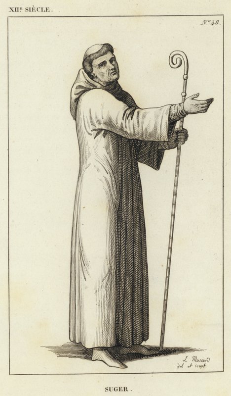 XII secolo, Suger (incisione) da French School