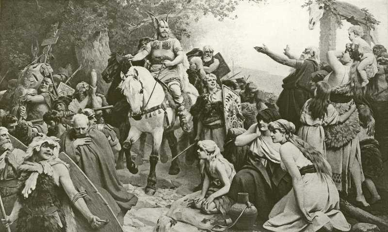 Il trionfo di Arminio sui Romani da Friedrich Paul Thumann