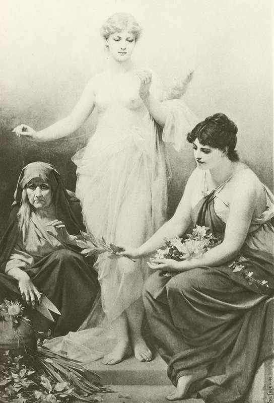 Le Parche (incisione) da Friedrich Paul Thumann