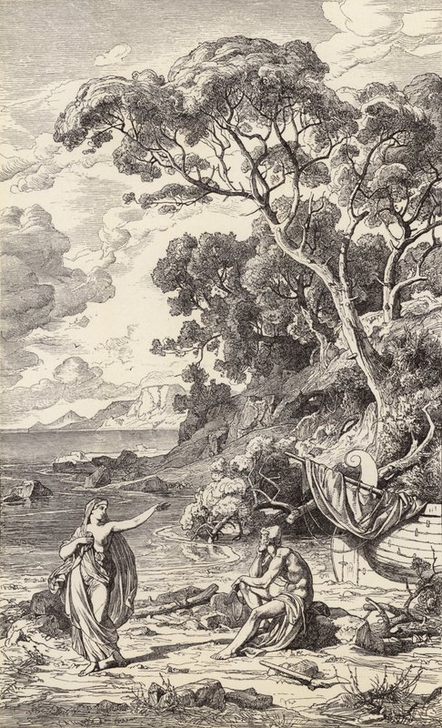 Ulisse e Calipso da Friedrich the Elder Preller