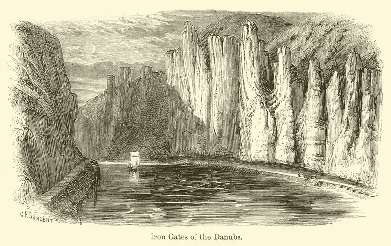Porte di Ferro del Danubio da G. F. Sargent