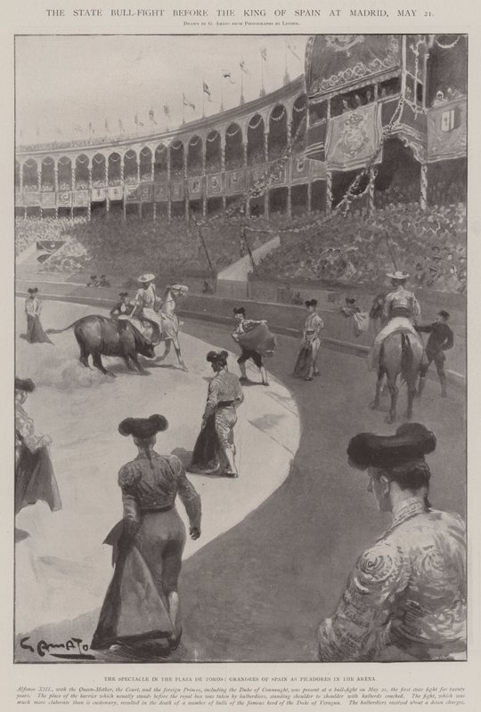 La corrida di stato davanti al re di Spagna a Madrid, 21 maggio da G.S. Amato