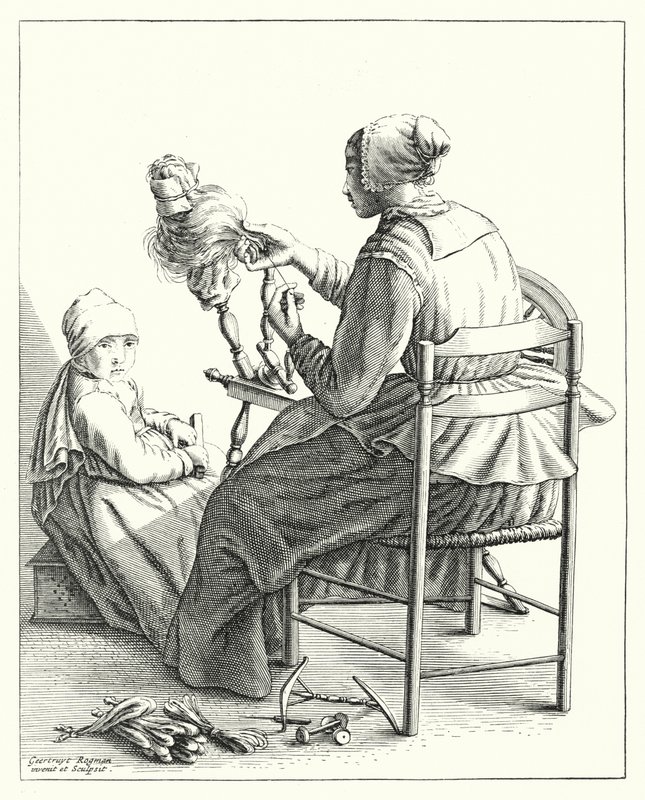 La filatrice da Geertryut Roghman