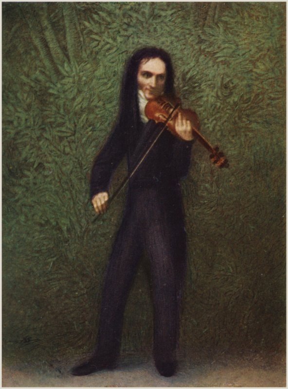 Ritratto di Niccolò Paganini da Georg Friedrich Kersting