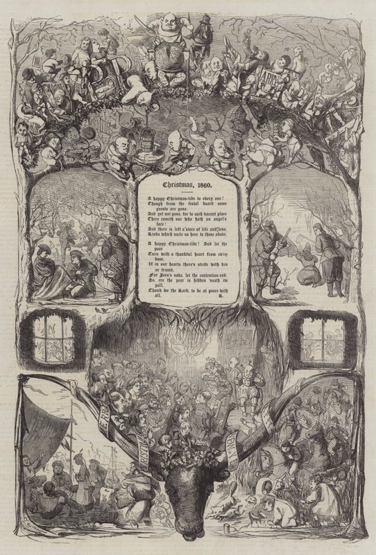Natale, 1860 da George du Maurier