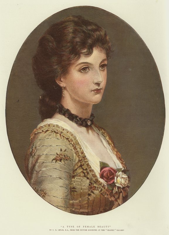 Un tipo di bellezza femminile (cromolitografia) da George Dunlop Leslie