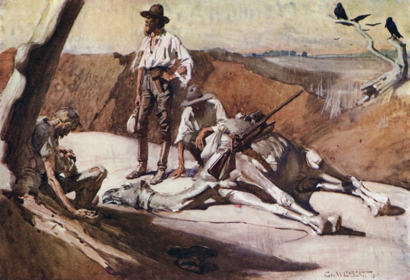 Illustrazione per Romance of Empire, Australia da George Washington Lambert