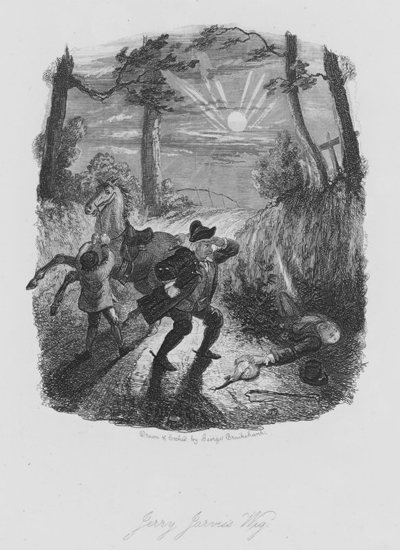 La parrucca di Jerry Jarvis (incisione) da George (after) Cruikshank