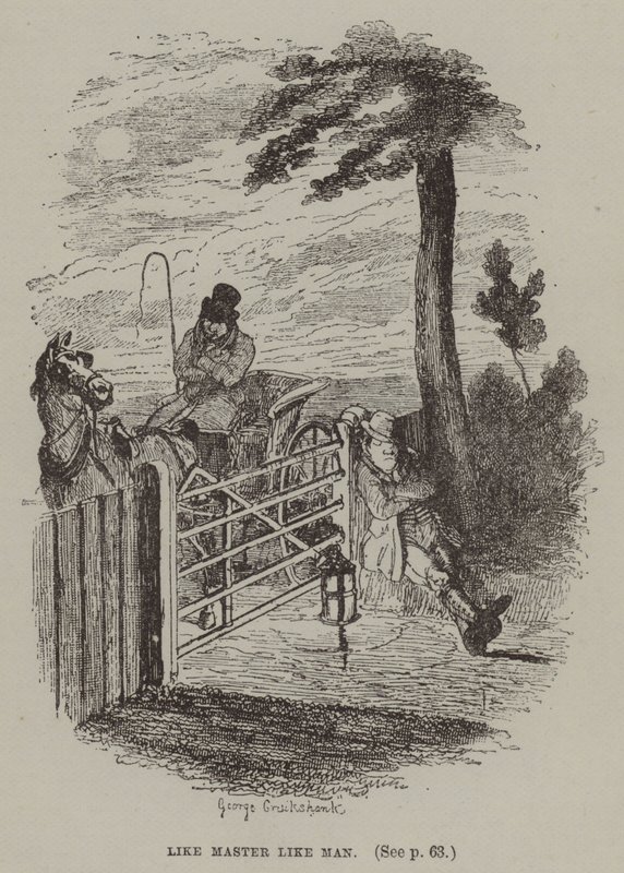 Tale padrone tale servo (incisione) da George (after) Cruikshank