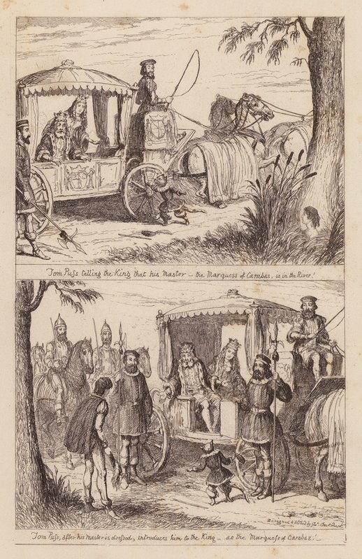 Il gatto con gli stivali da George (after) Cruikshank