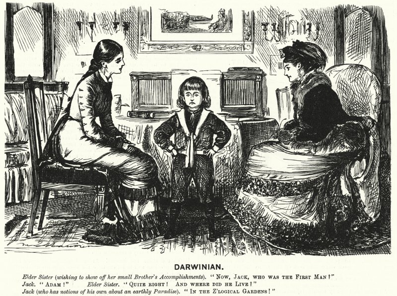 Cartone animato di Punch: (incisione) da George (after) Du Maurier