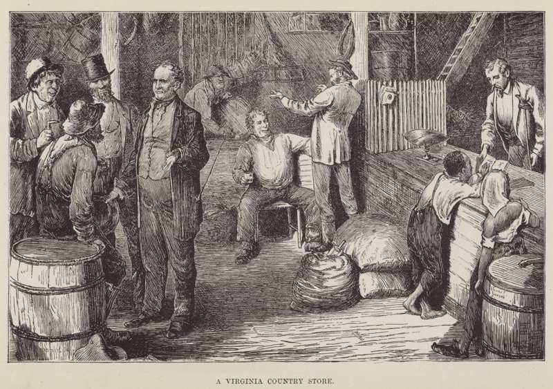 Un negozio di campagna in Virginia da George Augustus Sala