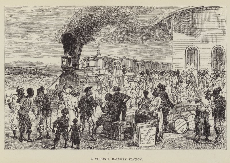 Una stazione ferroviaria della Virginia da George Augustus Sala