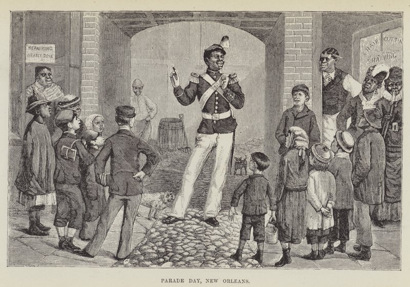 Giorno della parata, New Orleans da George Augustus Sala
