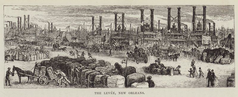 Il molo, New Orleans da George Augustus Sala