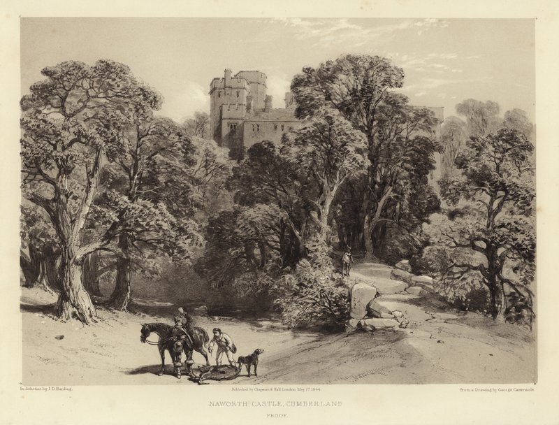 Castello di Naworth, Cumberland da George Cattermole