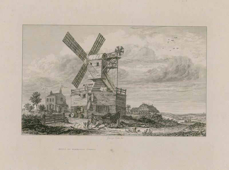 Mulino su Wimbledon Common da George Cooke
