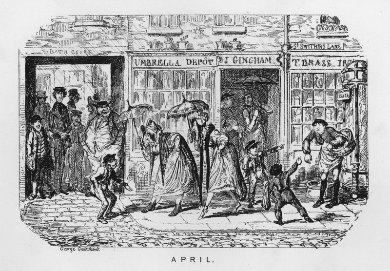 Aprile (incisione) da George Cruikshank