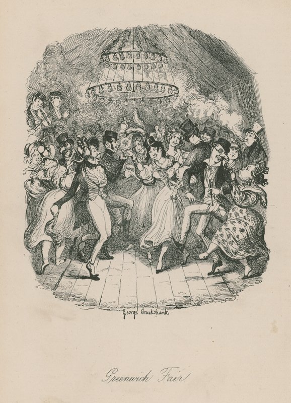 Fiera di Greenwich da George Cruikshank