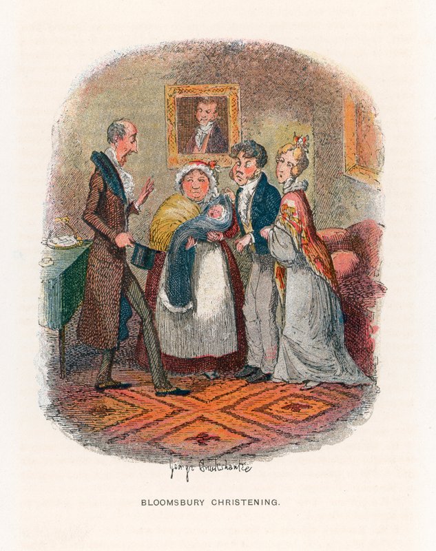 Illustrazione per Tempi difficili da George Cruikshank