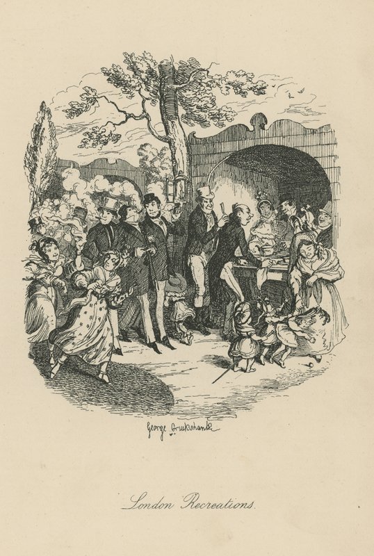 Ricreazioni a Londra da George Cruikshank