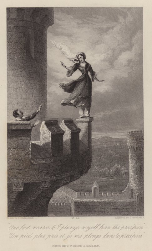 Rebecca e il Templare (incisione) da George Cruikshank